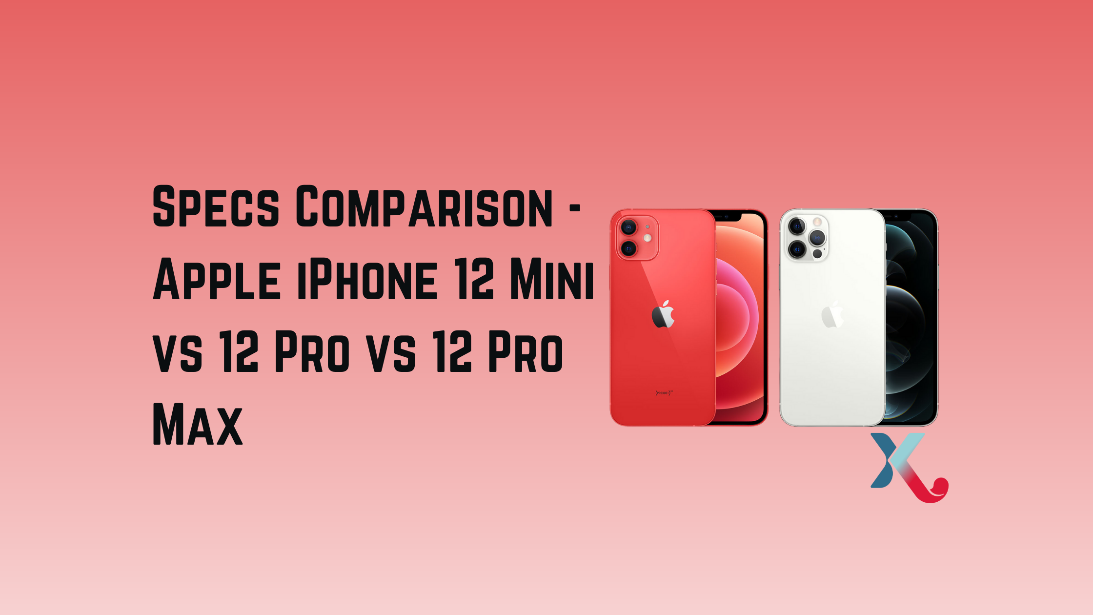 Specs Comparison -Apple iPhone 12 Mini vs 12 Pro vs 12 Pro Max