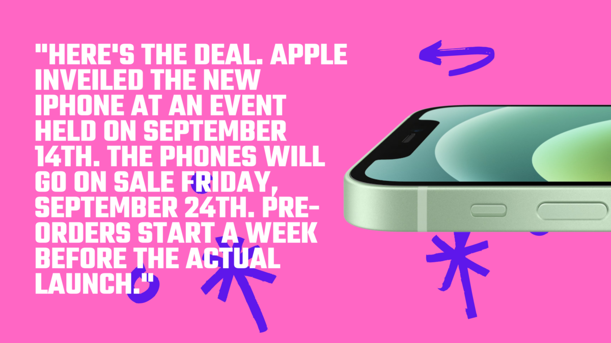 The all-new iPhone is due for release on September 24th. 