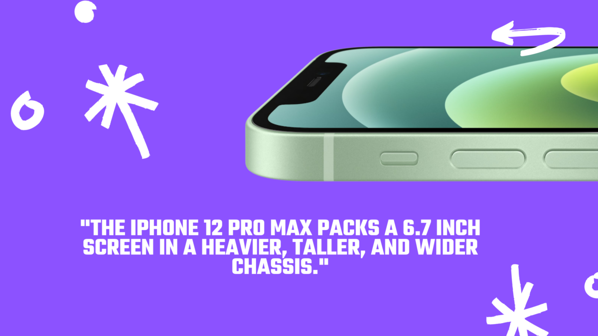 The iPhone 12 Pro Max packs quite a punch, so it's no surprise it's heavier, taller & wider. 