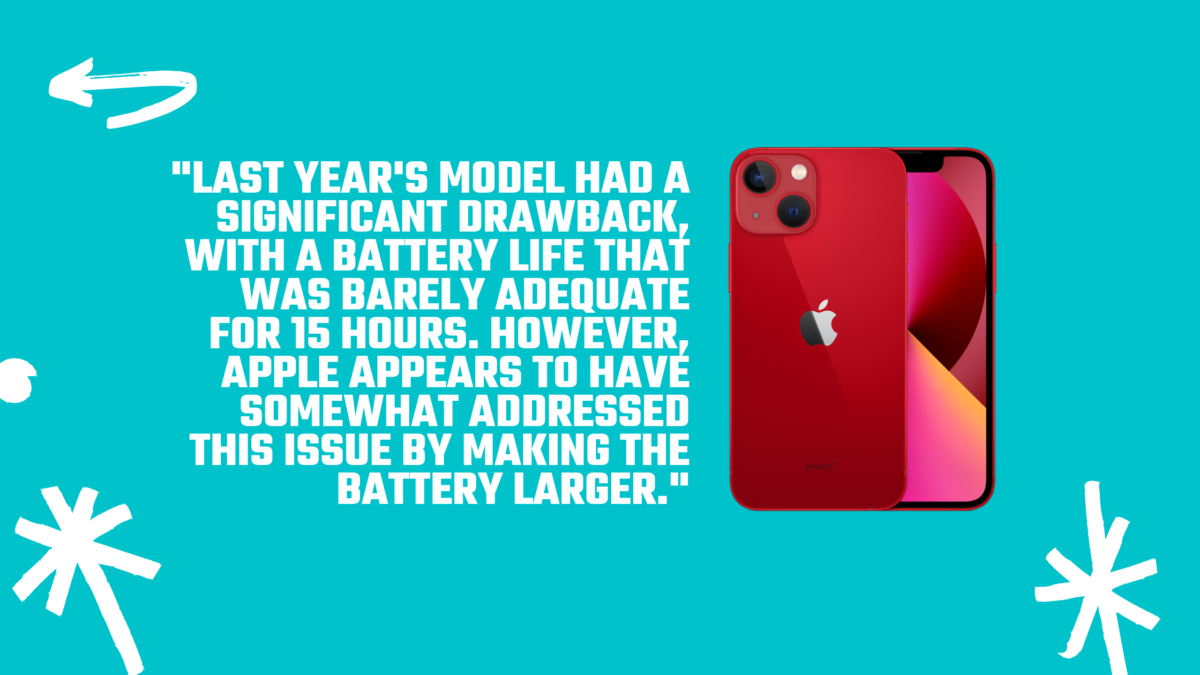 The new iPhone 13 Mini has been equipped with an improved battery. 